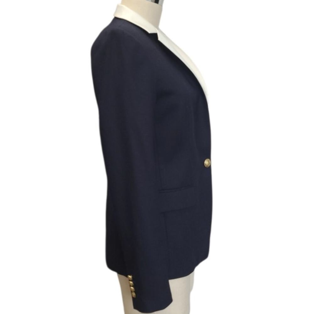 J. Crew Regent Navy Single-Breasted Workwear Blazer 2 Preppy Polished Tailored - Picture 3 of 15